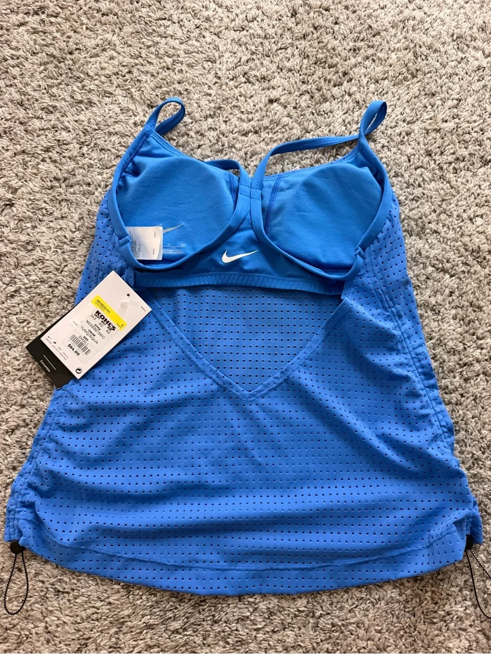 Nike Performance Perforated Blue Top